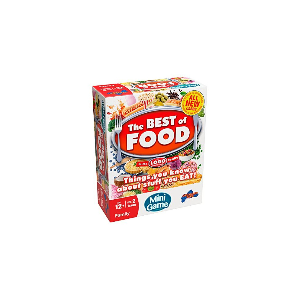 Drumond Park The LOGO Best of Food Mini Board Game - The Family Board Game of Brands and Products You Know and Love, Mini Travel Board Games