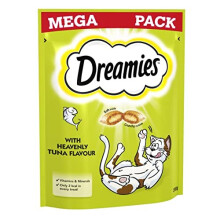 Dreamies Mega Pack Cat Treats, tasty snacks with delicious tuna, 6 pouches of 200 g