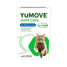 YuMOVE Senior Cat | Joint Supplement for Older, Stiff Cats, with Glucosamine, Chondroitin, Green Lipped Mussel, All Ages and Breeds | 60 Cap