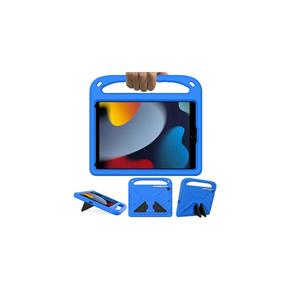 GOZOPO Kids Case for iPad 9th / 8th / 7th Generation (iPad 10.2 Inch 2021/2020/2019), Lightweight & Shockproof Handle Stand Case Compatible