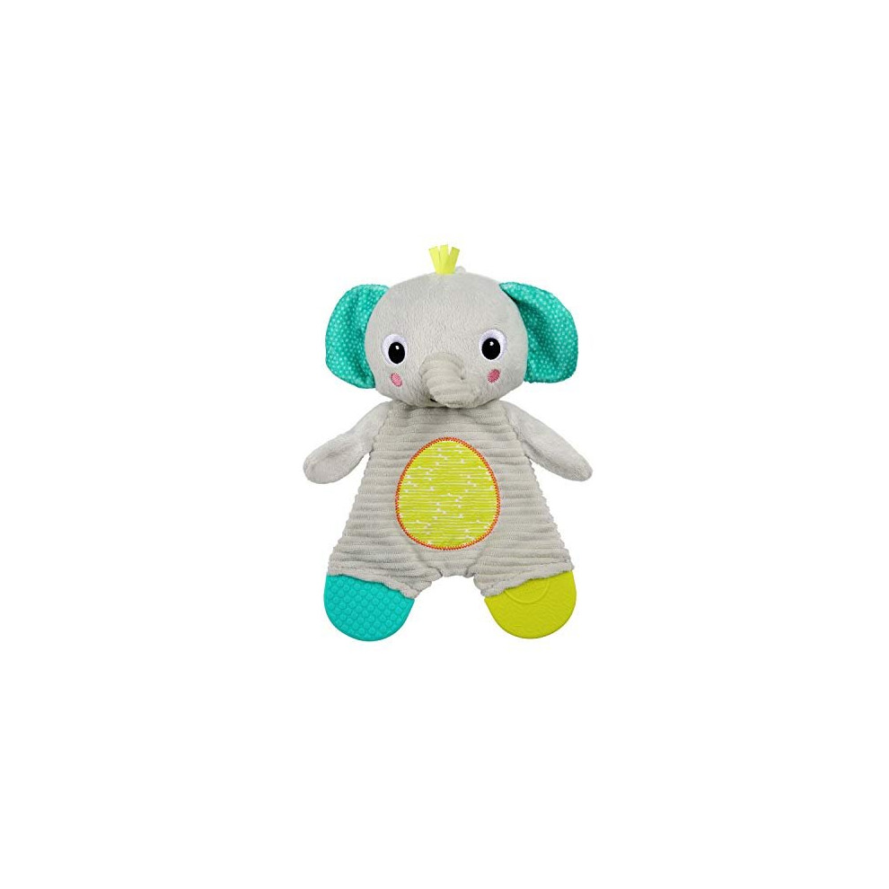 Bright Starts Snuggle & Teethe BPA-free Crinkle Teething Plush Baby Toy - Elephant