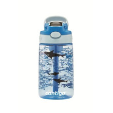 Contigo Kids Water Bottle Easy Clean Autospout with Straw, BPA-free stainless steel drinking bottle, 100% leak-proof, easy to clean, ideal f