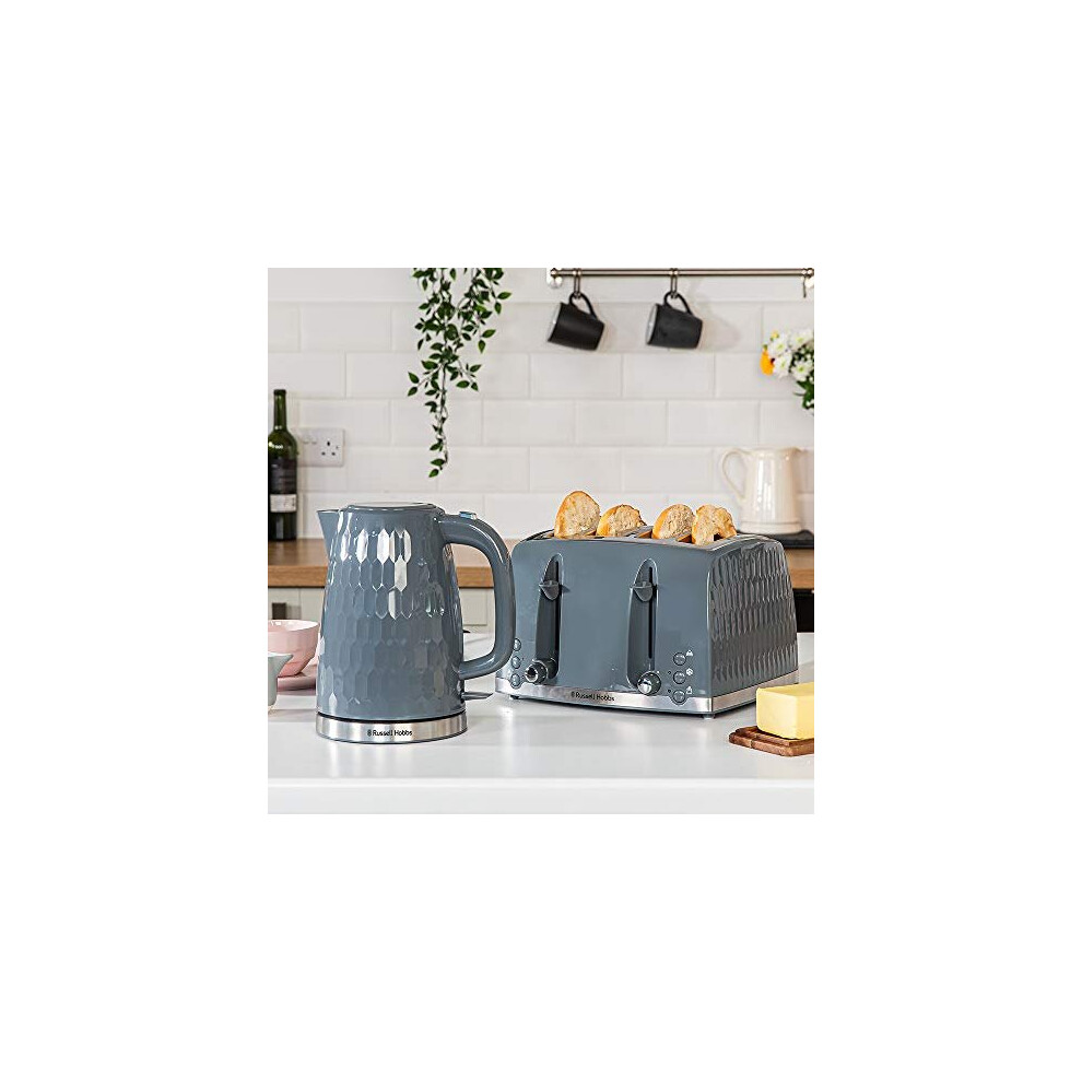 russell-hobbs-26073-4-slice-toaster---contemporary-honeycomb-design-with-extra-wide-slots-and-high-lift-feature--grey---24363-inspire-electr