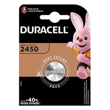 Four (4) X Duracell CR2450 Lithium Coin Cell Battery 3v Blister Packed