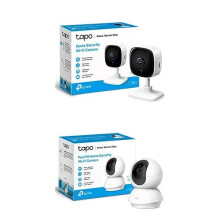 TP-Link Bundle for Tapo Mini, Pan/Tilt Smart Security Camera,Indoor CCTV, 360Â Rotational Views, Works with Alexa & Google Home, 1080p, 2-W