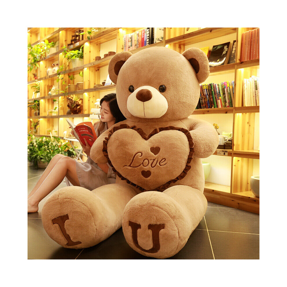 (80cm, C) 80/100cm Big Size Plush Toy Teddy Bear Giant Pink Soft Stuffed Animals Pillow Dolls