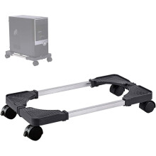 Adjustable PC Case computer CPU Stand Holder Floor Stand With 4 Caster