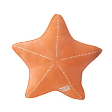 (Orange) Shell Throw Starfish Pillow Plush Toy Car Sofa Cushion Sleeping Decoration Gift