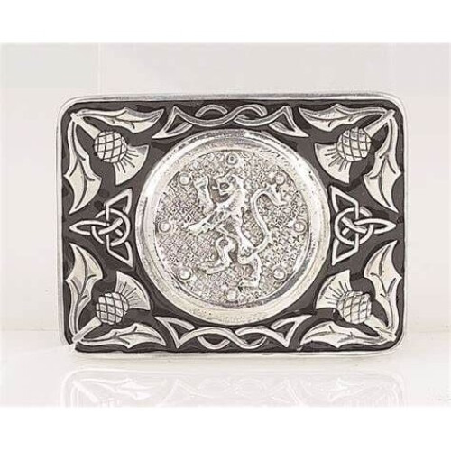 Lion Rampant Enamel Belt Buckle KB10B