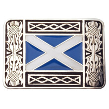 St. Andrews Saltire Enamel Belt Buckle KB2