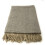 100% Silver Herringbone Blanket Throw Brand New 1