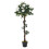 Living And Home 120cm White Artificial Rose Flower Tree in Pot 2