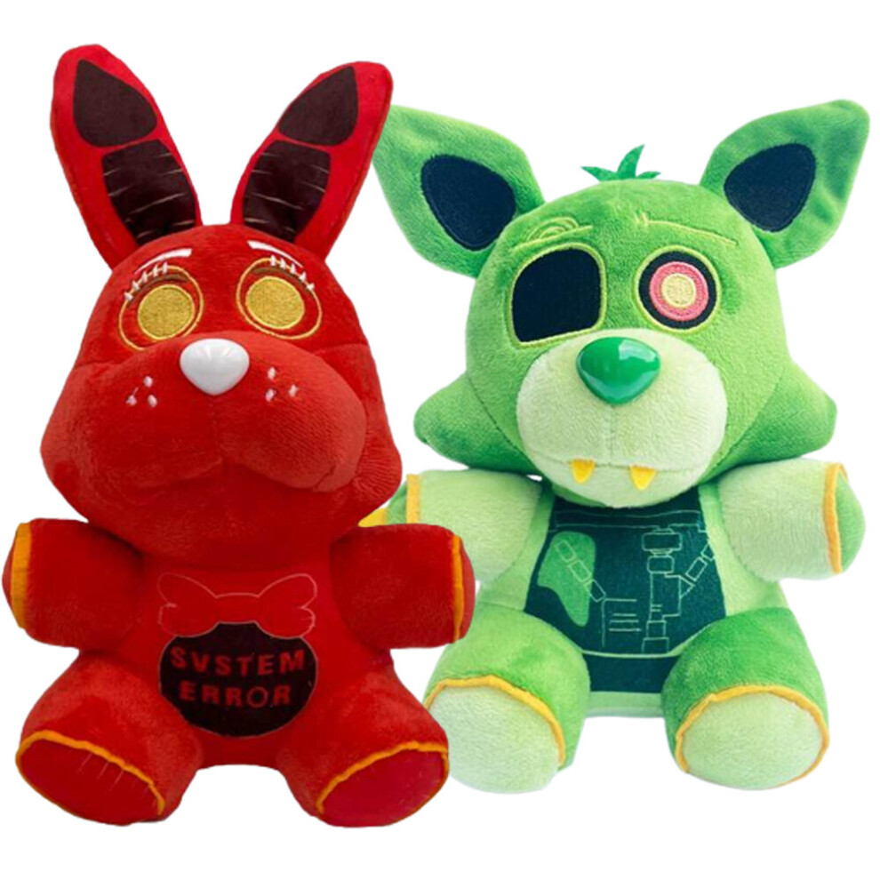 Ym (2Pcs(C)) 2/1Pcs Fnaf Plush Toys Cartoon Freddy Fazbear Plushie Doll
