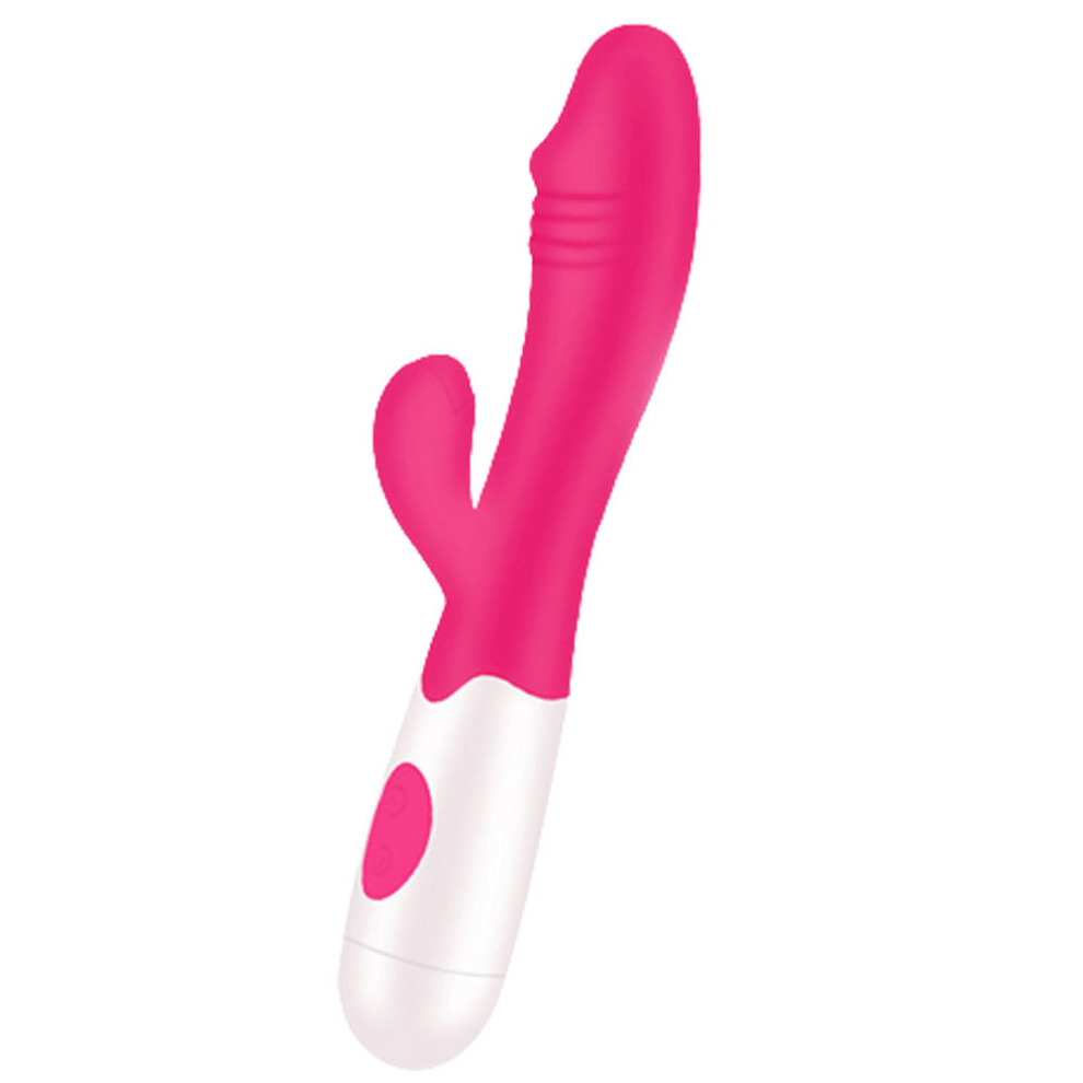 (pink) 30 Speed G Pot Female Vibrator Powerful Dildo Rabbit Vibrator