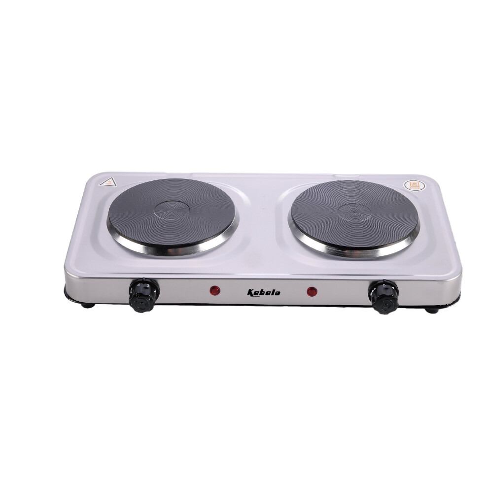 Kabalo 2000W Electric Double Hotplate Portable Kitchen Table Top Cooker Stove Hot Plate