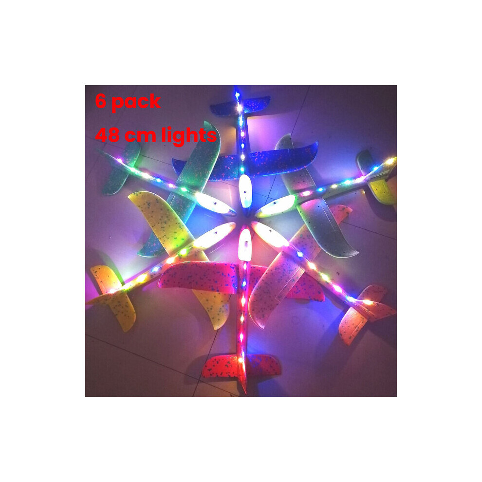 Xylfly (48Cm 6Pcs) Foam Glider Planes Airplane Hand Throwing Toy 36Cm 48Cm Flight Mode Plane Model