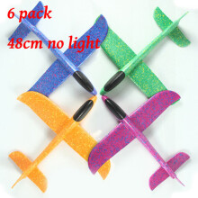 (6pcs 48cm) Foam Glider Planes Airplane Hand Throwing Toy 36CM 48cm Flight Mode Plane Model