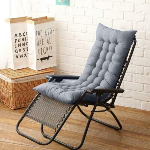 Living And Home (Grey) Thick Soft Comfortable Lounge Chair Cushion 110*40cm