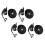 Ratchet Straps 25MM 10M 800KG X4 (Black Tie Down Heavy Duty Cargo) 1
