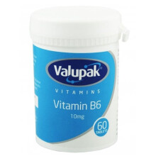 Valupak Vit B6 10 mg Dietary Supplement For Healthy Nervous System Functioning Tablet 60'