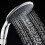 EcoSpa Large Round Chrome Shower Handset 150mm 5 Functions 12