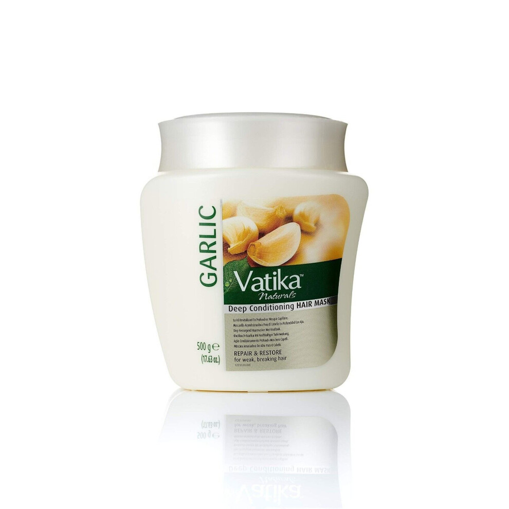 Dabur Garlic Hair Mask 500Gram(Pack of 1)- Vatika Natural Nourish Hair