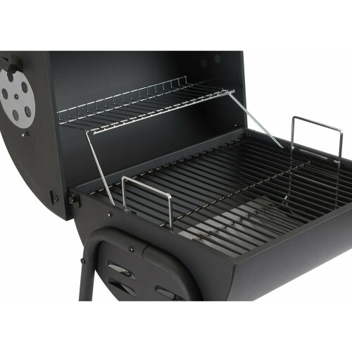 Home Table Top Oil Drum Charcoal BBQ - Black 1