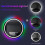 (round 600mm) RGB Backlit Front Light Bathroom Mirror 2