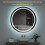 (round 600mm) RGB Backlit Front Light Bathroom Mirror 5
