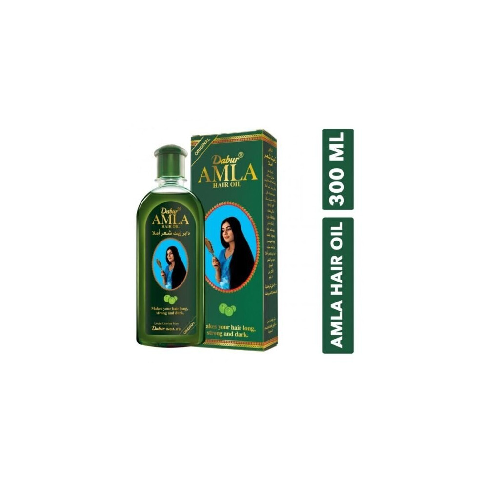 Dabur Amla Hair Oil 300ml (Pack of 1) Nourish Scalp & moisturize Hair