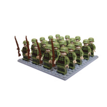 (Nationalist Army) Set 24pc WWII Army Military Mini Figures Building Kit fit for Lego
