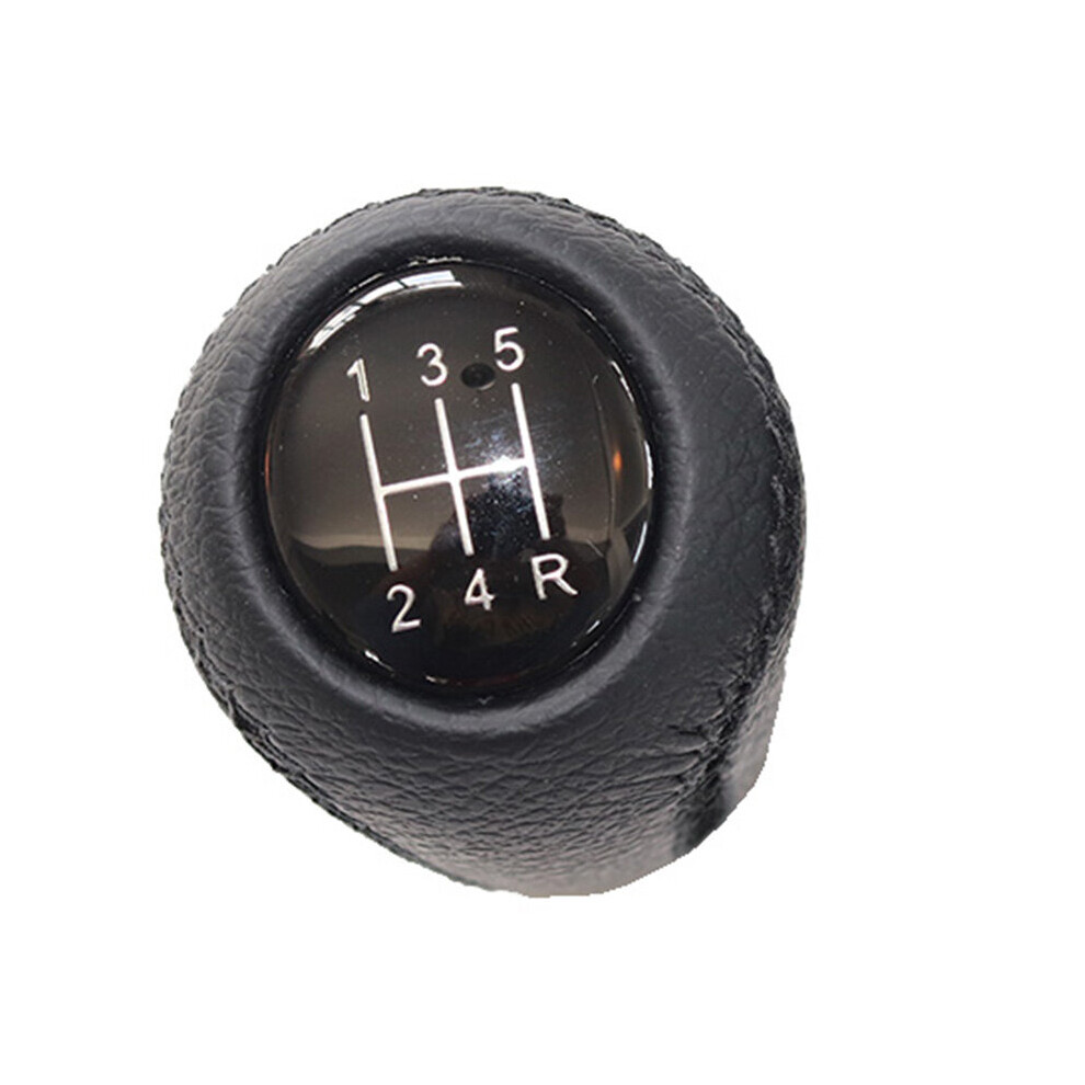 (Black) 5 Speed Gear Stick Shift Knob Gearbox Shift Knob Boot For Mazda 2 2007 Black 9435914650439