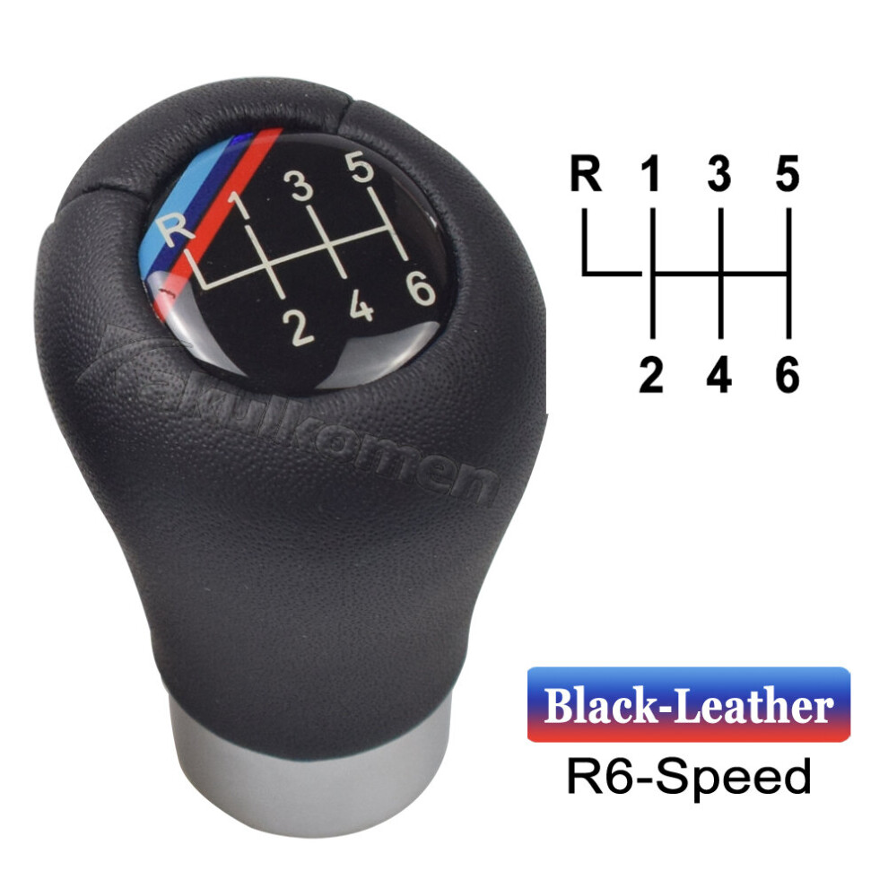 (6 Speed L-Short) Gear Shift Knob For Bmw E46 E53 E60 E61 E63 E65 E81 E82 E83 E87 E90 E91 9435914683185
