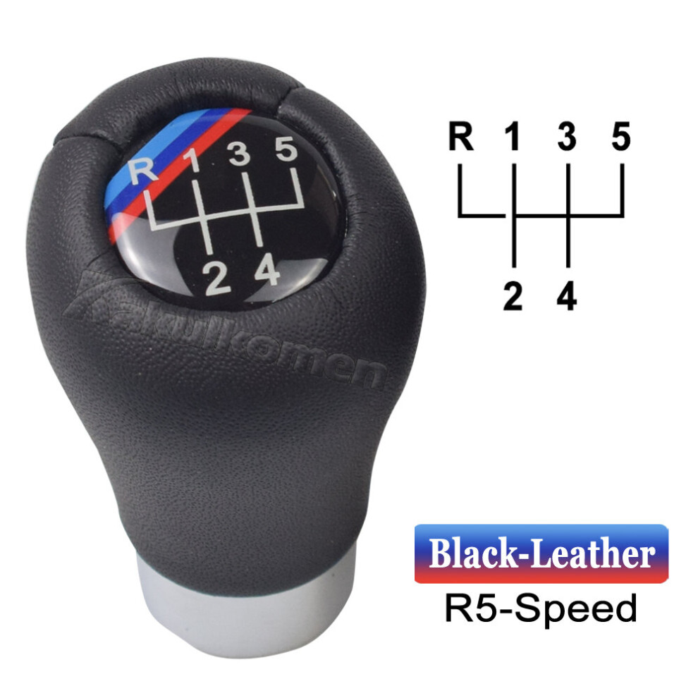 (5 Speed L-Short) Gear Shift Knob For Bmw E46 E53 E60 E61 E63 E65 E81 E82 E83 E87 E90 E91 9435914683123