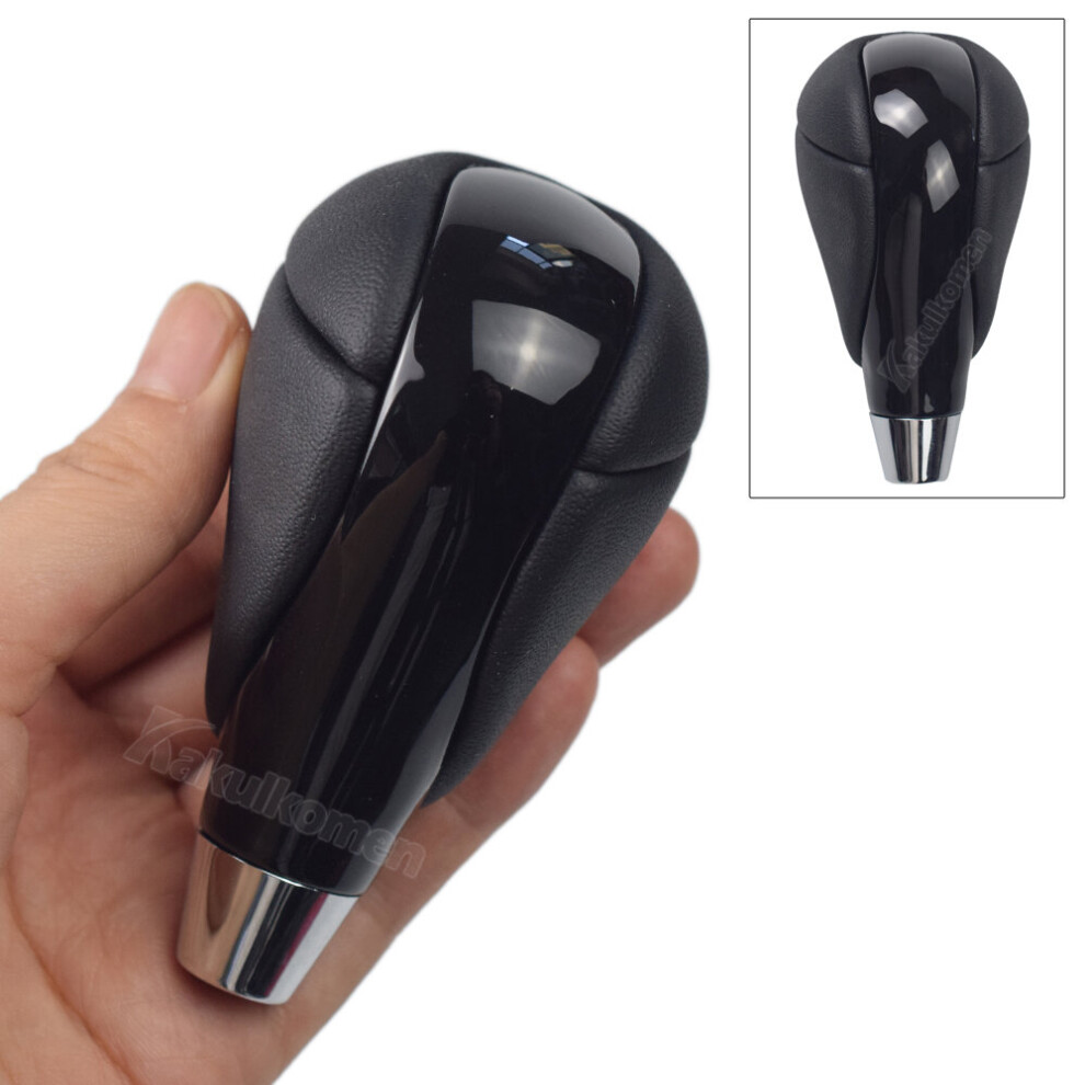 (Options 5) Walnut Leather Chrome Automatic Transmission Gear Shift Knob For Lexus 9435914698813
