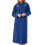 Slenderella (Navy, XXL - UK 24/26) Slenderella Womens Zip Up Boucle Fleece Embroidered Dressing Gown 1