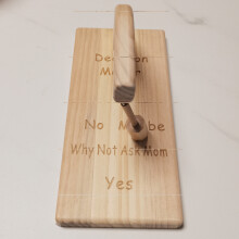 (32.5*15*18cm) Decision Maker Laser Engraved Clock