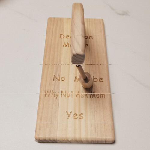 (32.5*15*18cm) Decision Maker Laser Engraved Clock