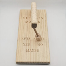 (20*10*13cm) Decision Maker Laser Engraved Clock