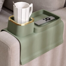 (olive green) Sofa Cup Holder Tray