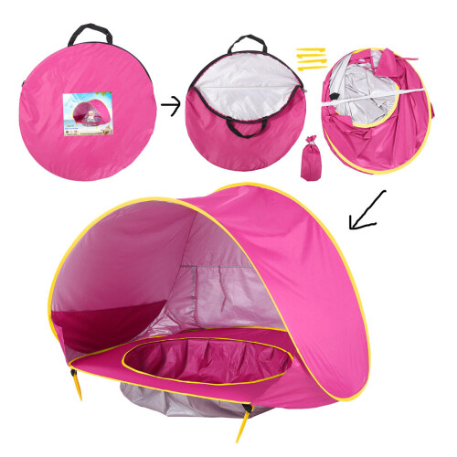 (pink) Beach Outdoor BabyTent Pool 1
