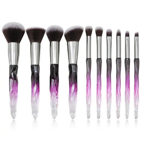 (gray) 10 eye shadow brushes