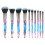 (BLUE) 10 eye shadow brushes 1