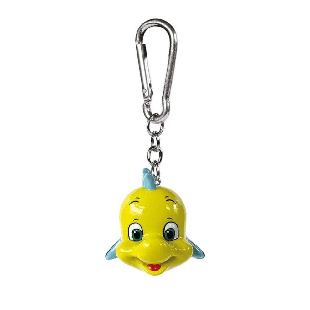 Disney The Little Mermaid Flounder 3D Keyring Yellow