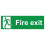 Fire exit safety sign (L) - Self adhesive sticker - 600mm x 200mm 1