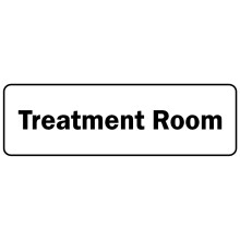 Treatment room sign (L) - 1mm Plastic sign - 150mm x 50mm