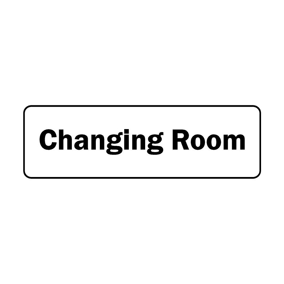 Kpcm Display Ltd Changing Room Sign (L) - 3Mm Aluminium Sign - 300M X 100Mm