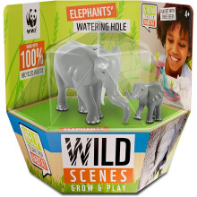 Interplay World Wildlife Fund Wild Scenes Elephant's Watering Hole Toys
