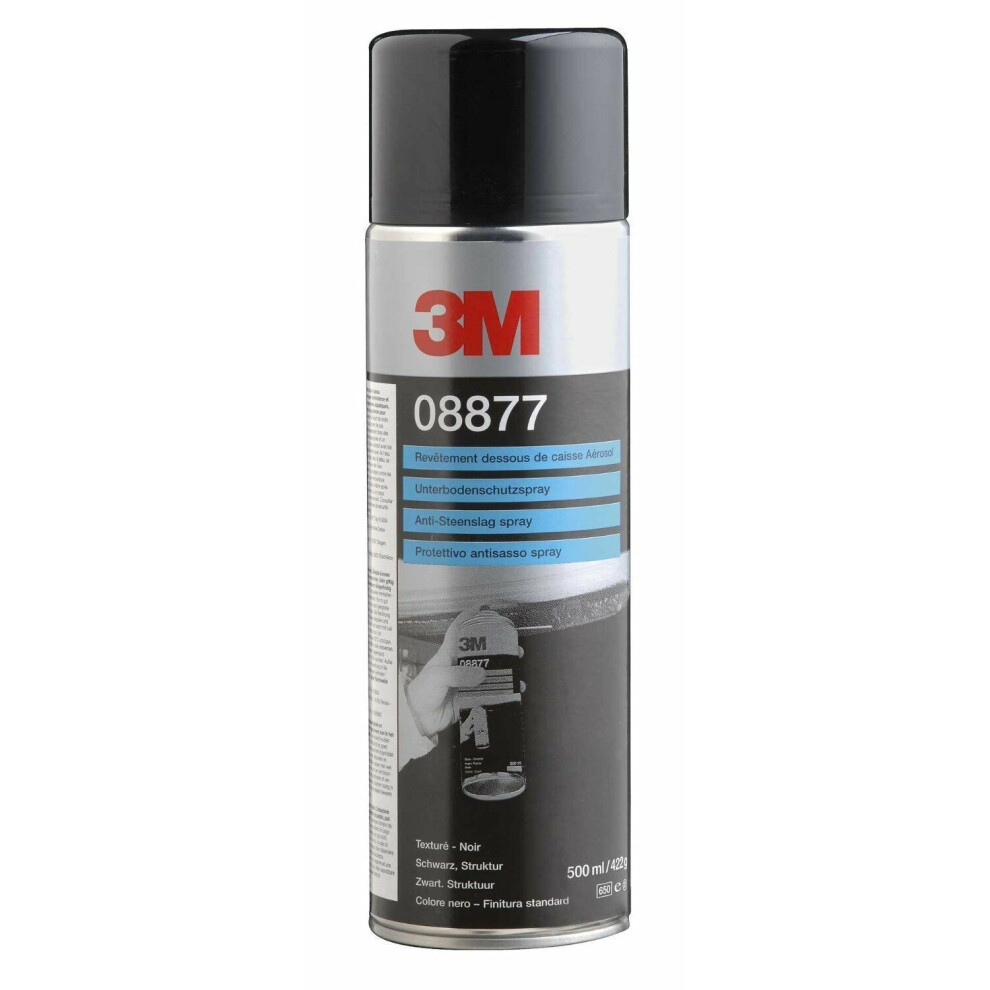 3M Car Body Schutz Aerosol 500Ml - Underseal + Underbody Coating Black
