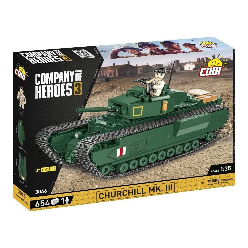 Cobi Toys Company of Heroes 3 CHURCHILL MKIII 640  Pieces Toys 
